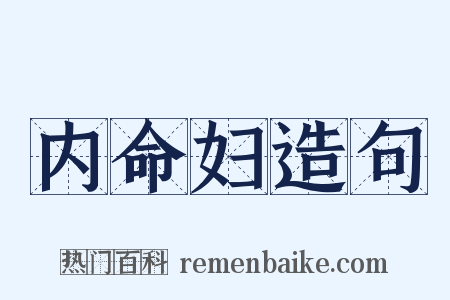 内命妇造句是什么意思的图片